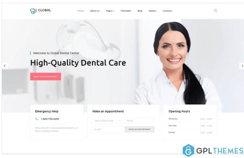 Global Dental Center Dentistry Clean Usable Joomla Template