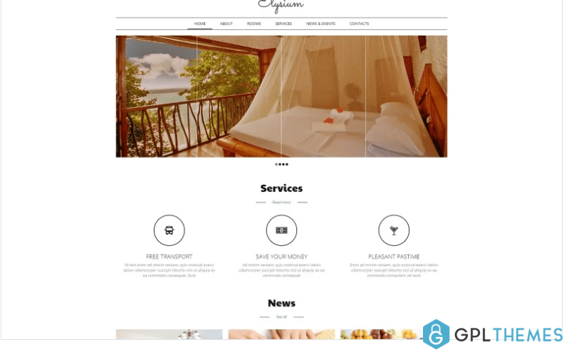 Hotels Motels Joomla Template