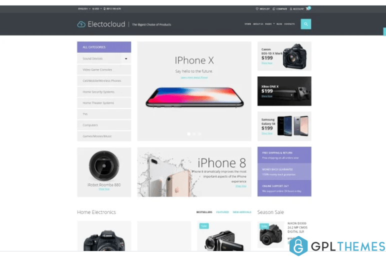 Electrocloud Mobile Store Joomla Template