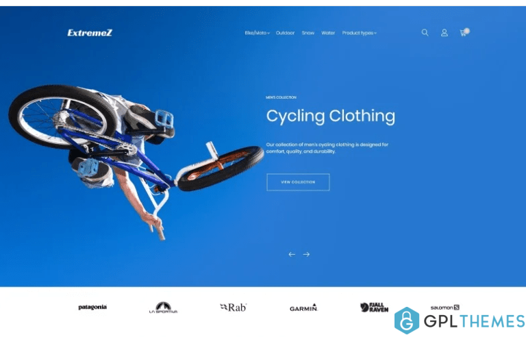 ExtremeZ Extreme Sports Magento Theme