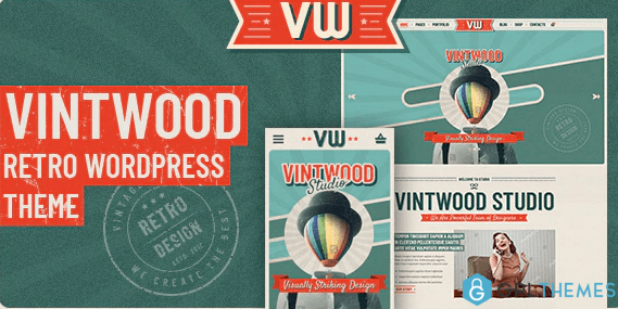 VintWood Vintage Retro WordPress Theme