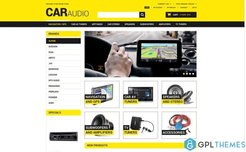 Car Audio Video Magento Theme