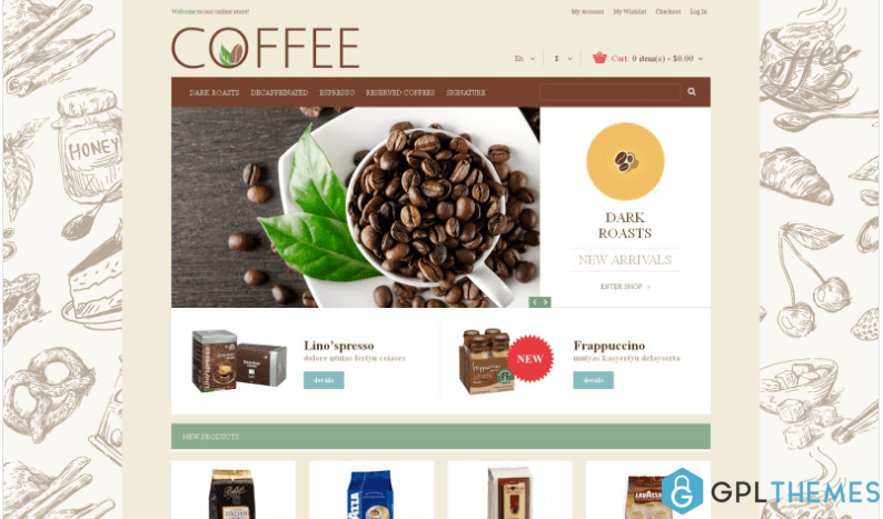 Cup of Coffee Magento Theme