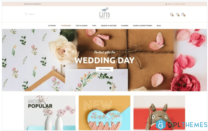 Gifto Gifts Store Clean eCommerce Magento Theme