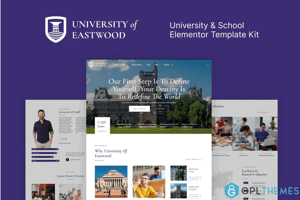 Eastwood – University School Elementor Template Kit