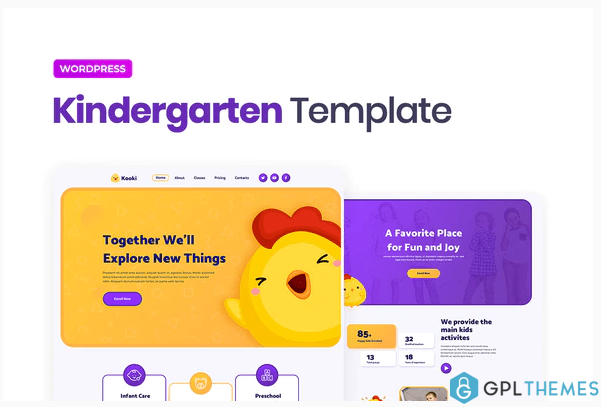 Kooki – Kindergarten Elementor Template Kit