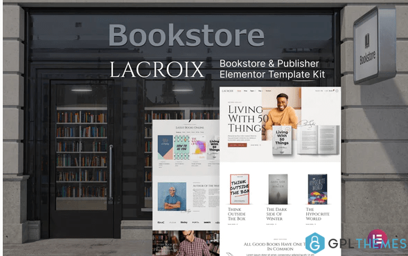 LaCroix – Author Publisher Elementor Template Kit