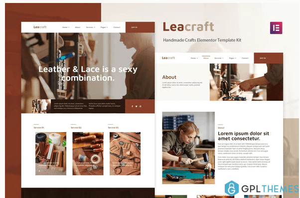 Leacraft Handmade Crafts Elementor Template Kit