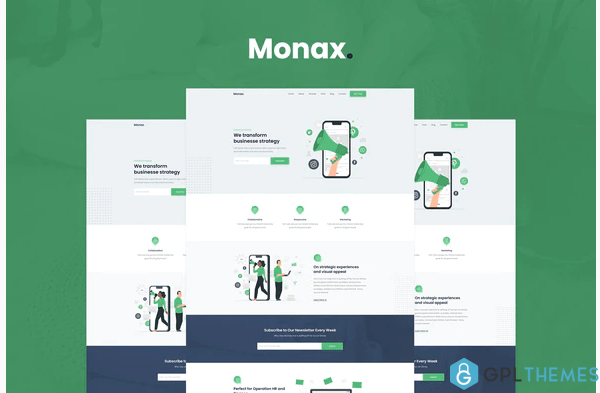 Monax Saas Startup Elementor Template Kit