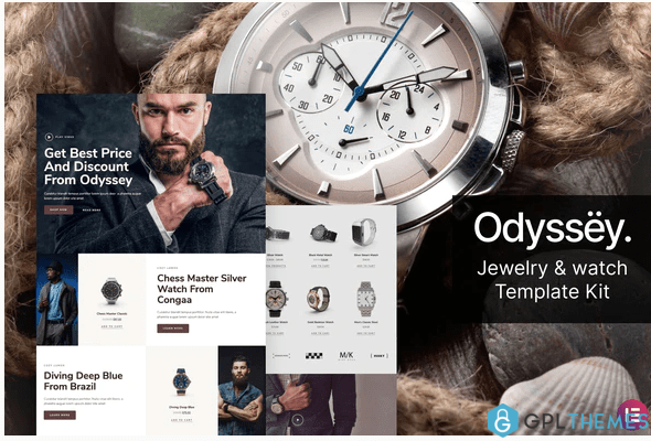 Odyssey – Jewelry Watch WooCommerce Template Kit