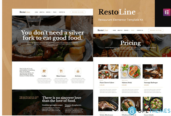 Restoline Restaurant Elementor Template Kit