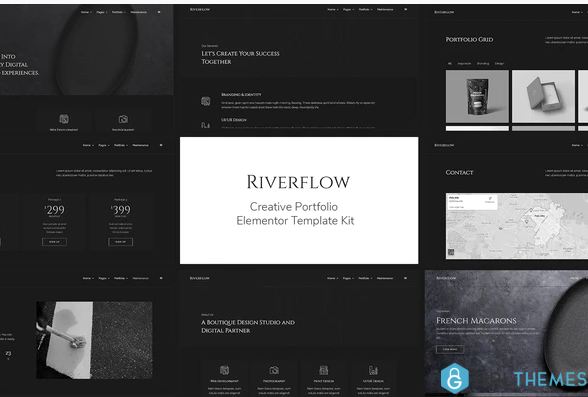 Riverflow Creative Portfolio Elementor Template Kit