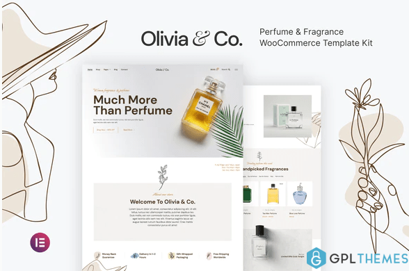 Olivia Co – Perfume Fragrance WooCommerce Template Kit