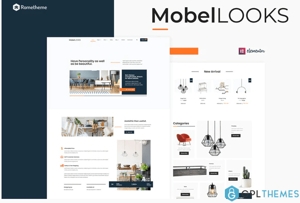 Mobel Looks Furniture Store WooCommerce Elementor Template Kit