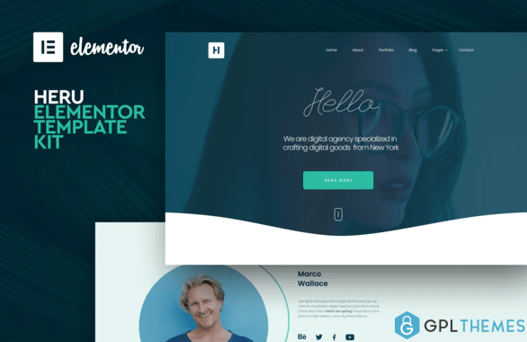 Heru Creative Elementor Template Kit