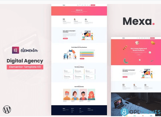 Mexa Digital Agency Elementor Template Kit