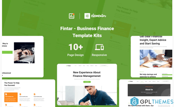 Fintar Finance Management Elementor Template Kit