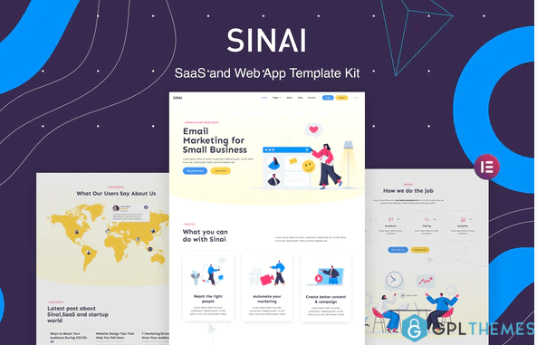Sinai – SaaS and Web App Template Kit