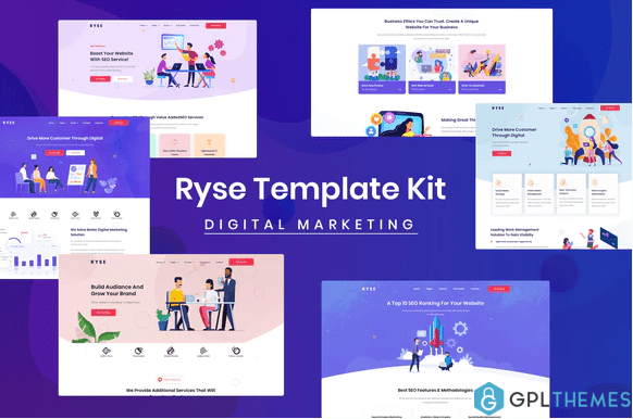 Ryse SEO Digital Marketing Elementor Template Kit