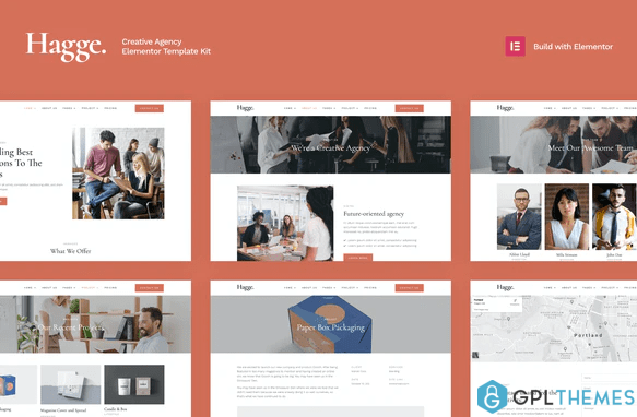 Hagge Creative Portfolio Elementor Template Kit