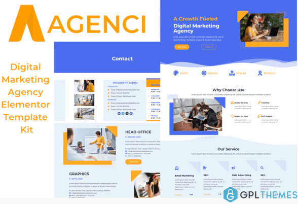 Agenci Digital Marketing Agency Elementor Template Kit