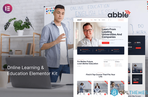Abble Online Learning Education Elementor Kit 1