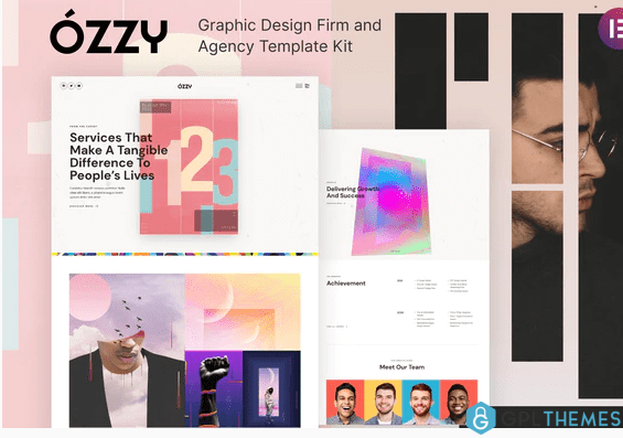 Ozzy Graphic Design Firm and Agency Template Kit