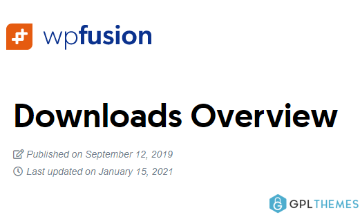 WP Fusion – Downloads