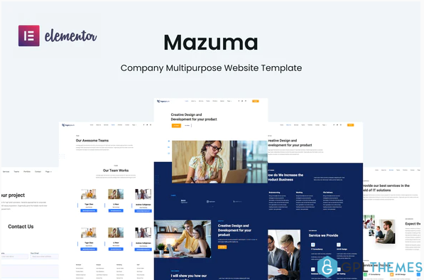 Mazuma Business Elementor Template Kit