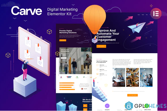 Carve — Digital Marketing Elementor Template Kit