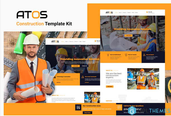 Atos Construction Elementor Template Kit