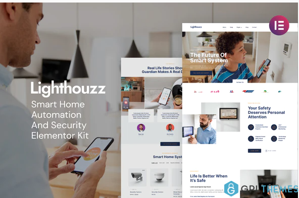 Lighthouzz – Smart Home Security Elementor Template Kit