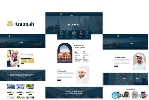 Amanah Mosque Islamic Center Elementor Template Kit
