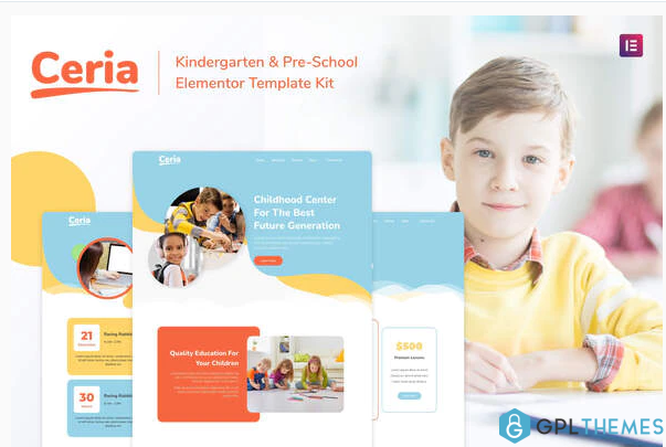 Ceria Kindergarten Pre School Elementor Template Kit