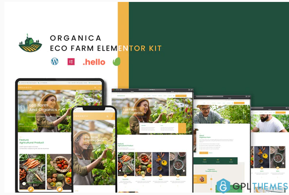 Organica Eco Farm Elementor Template Kit