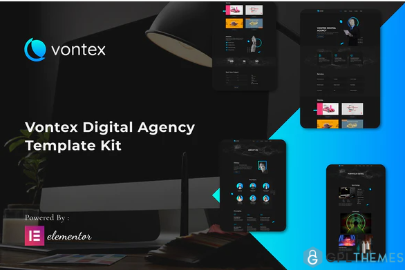 Vontex Digital Agency Elementor Template Kit