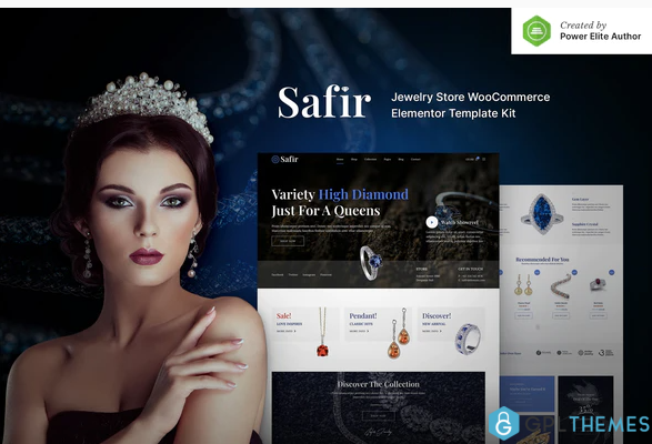 Safir – Jewelry Store WooCommerce Elementor Template Kit