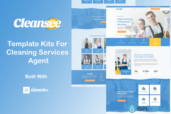 Cleansee Cleaning Service Elementor Template Kit