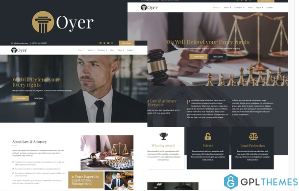 Oyer Lawyer Attorney Template Kit