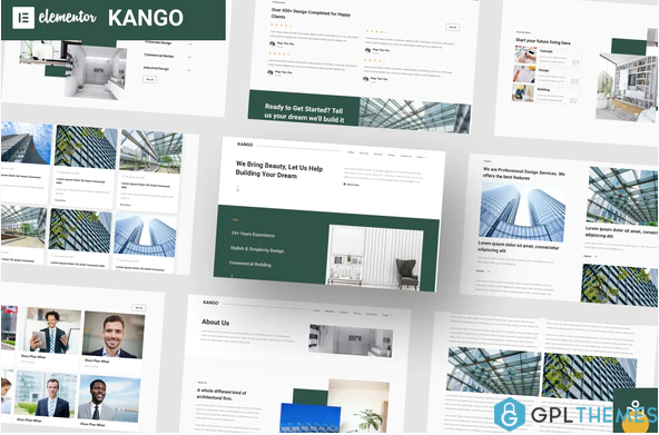Kango Architecture Elementor Template Kits