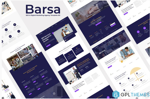 Barsa SEO Digital Marketing Agency Template Kit