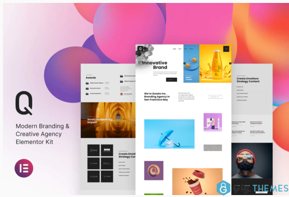 Qreato – Modern Branding Creative Agency Elementor Kit