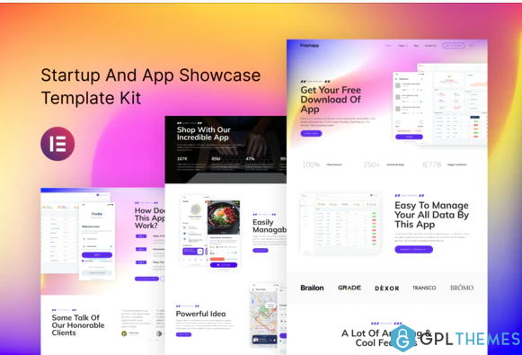 FreshApp Startup Showcase Elementor Template Kit