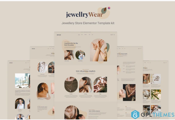 JewellryWear Jewellery Store Elementor Template kit
