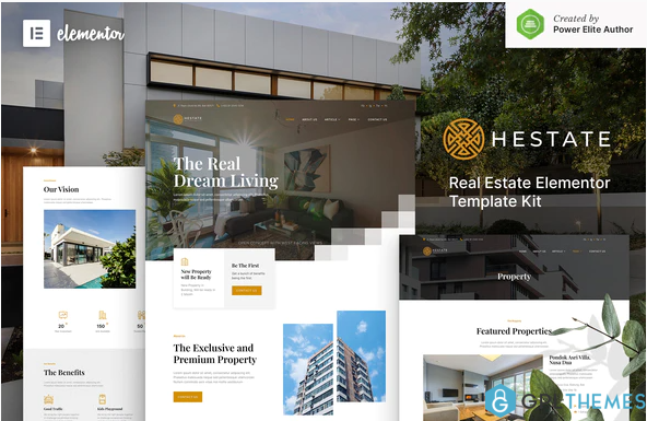 Hestate – Real Estate Elementor Template Kit 1