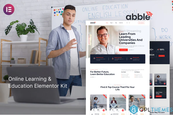 Abble Online Learning Education Elementor Kit