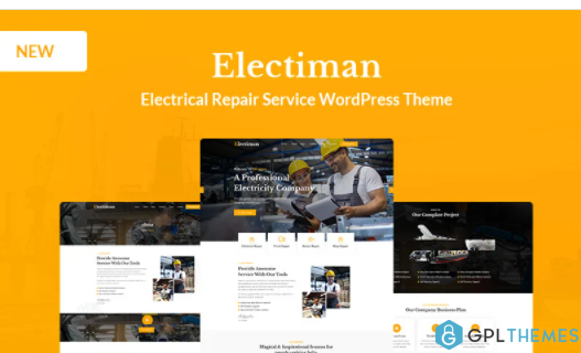 Electiman Electrical Repair Service WordPress Theme
