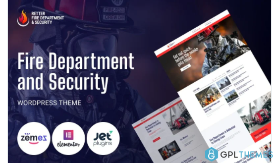 Retter Fire Department and Security WordPress Theme