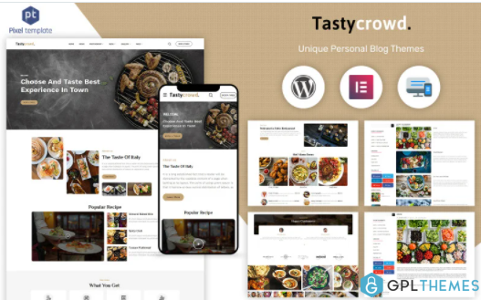 Tastycrowd Cafe Restaurant WordPress Elementor