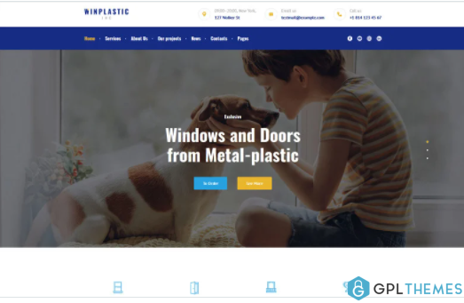 Winplastic Plastic Windows Installation Replacement WordPress Theme